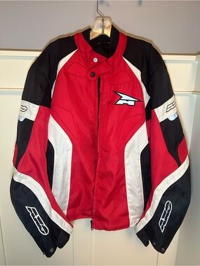 Vintage AXO designed in Italy padded motorcycle jacket